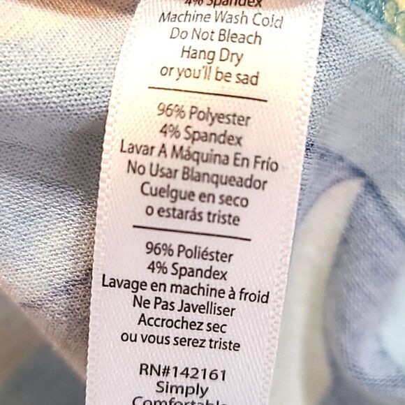 LuLaRoe Green, Yellow, & Blue T-Shirt with Geometric Designs, Size Small, NWT - Picture 9 of 9